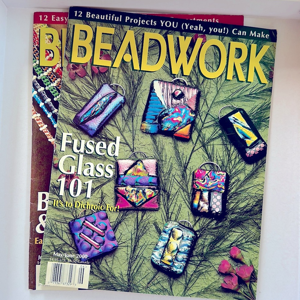 BEADWORK MAGAZINE 2 ISSUES YEAR 2000